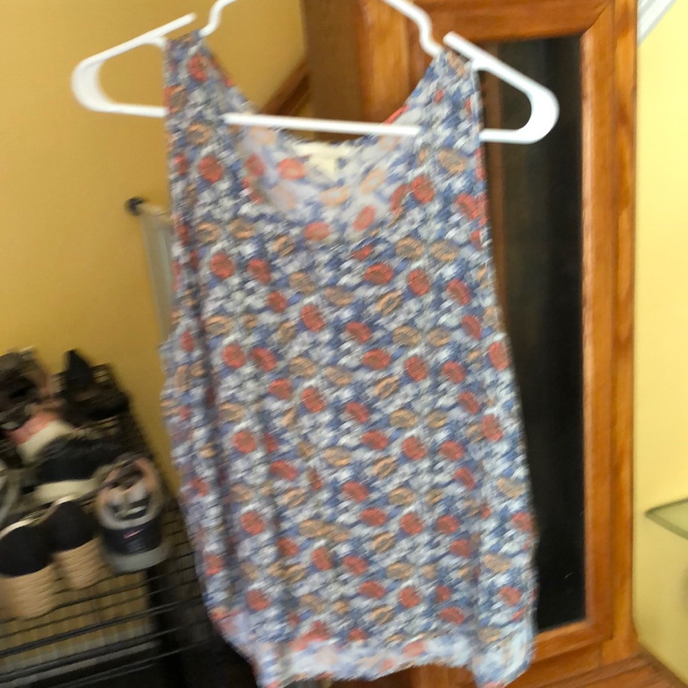 Summer sleeveless top-multicolored